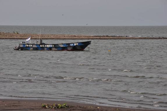 O lago de Nicarágua, o maior da Améica Central, em Granada, na Nicarágua